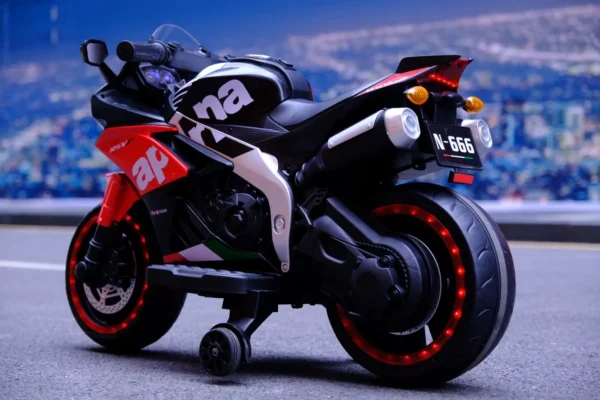 Kids Ride-On Sports Motorcycle Toy - LED, Flashing Wheels