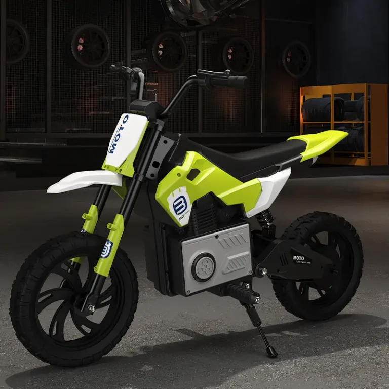 Kids' Ride-On Electric Dirt Bike - Safety & Performance-green
